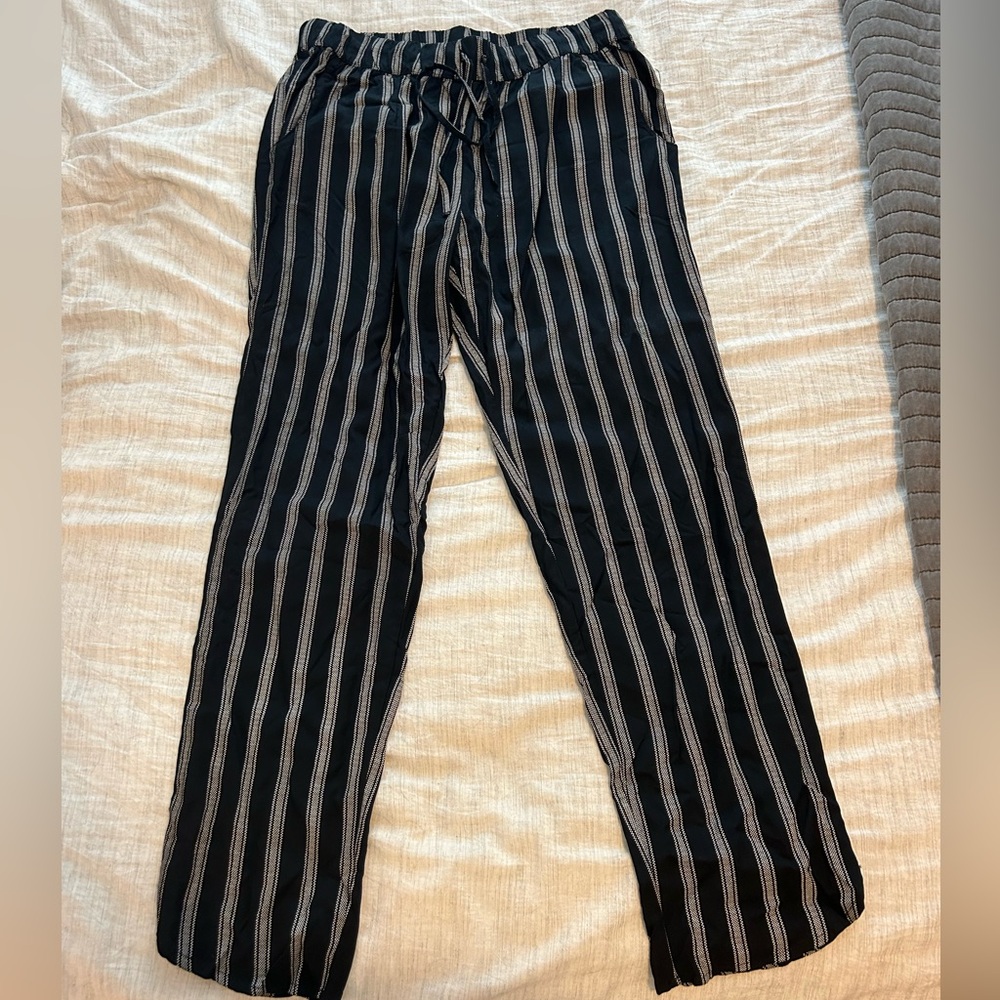 American Eagle Striped Linen Pants